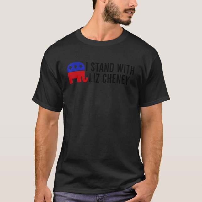 T-shirt Je Suis Avec Liz Cheney (Devant)