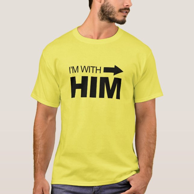 T-shirt Je suis avec lui (à droite) (Devant)