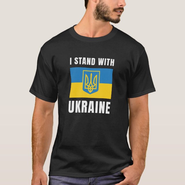 T-shirt Je Suis Avec L'Ukraine (Devant)