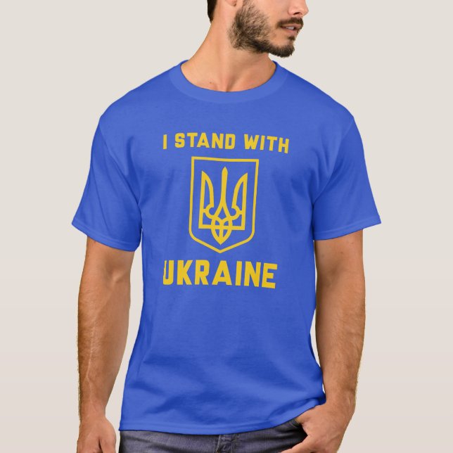 T-shirt Je Suis Avec L'Ukraine (Devant)