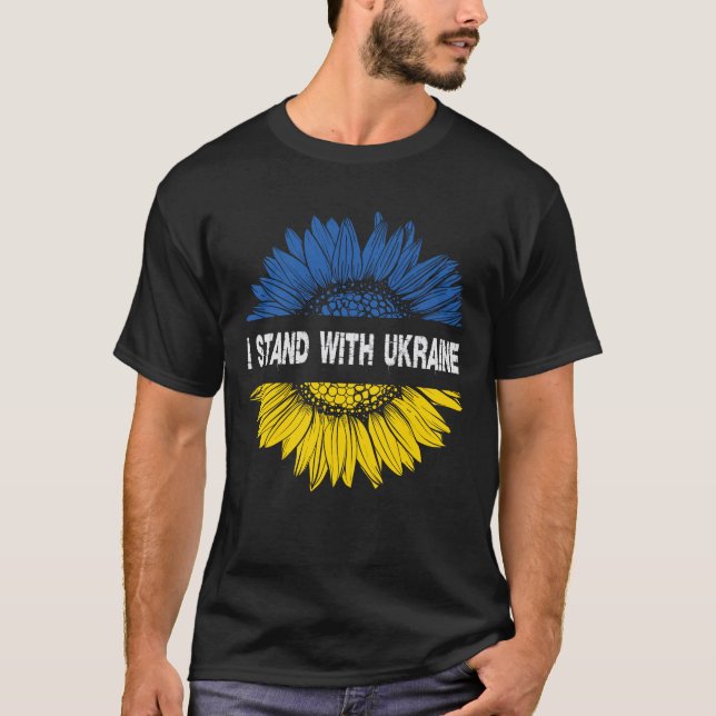T-shirt Je Suis Avec L'Ukraine (Devant)