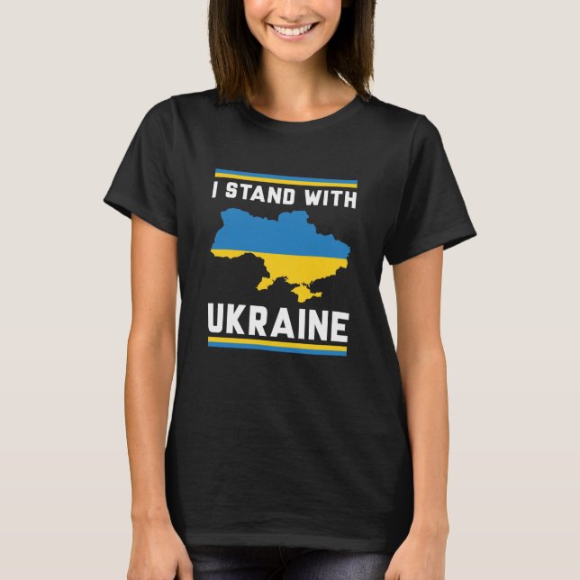 T-shirt Je Suis Avec L'Ukraine (Devant)