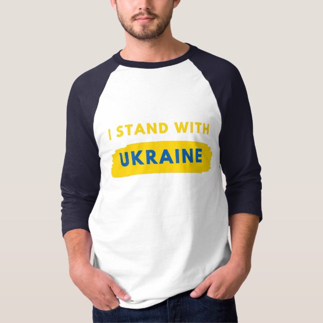 T-shirt Je Suis Avec L'Ukraine (Devant)