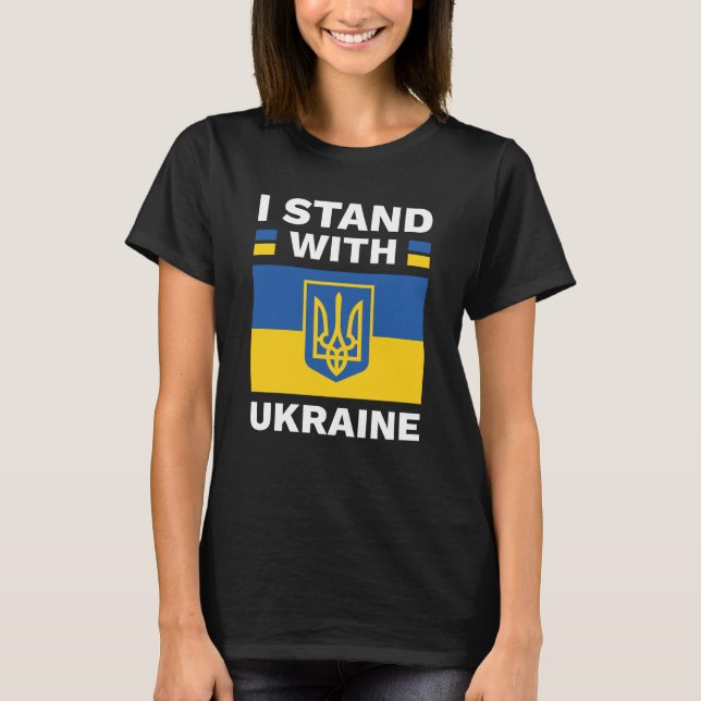 T-shirt Je Suis Avec L'Ukraine (Devant)