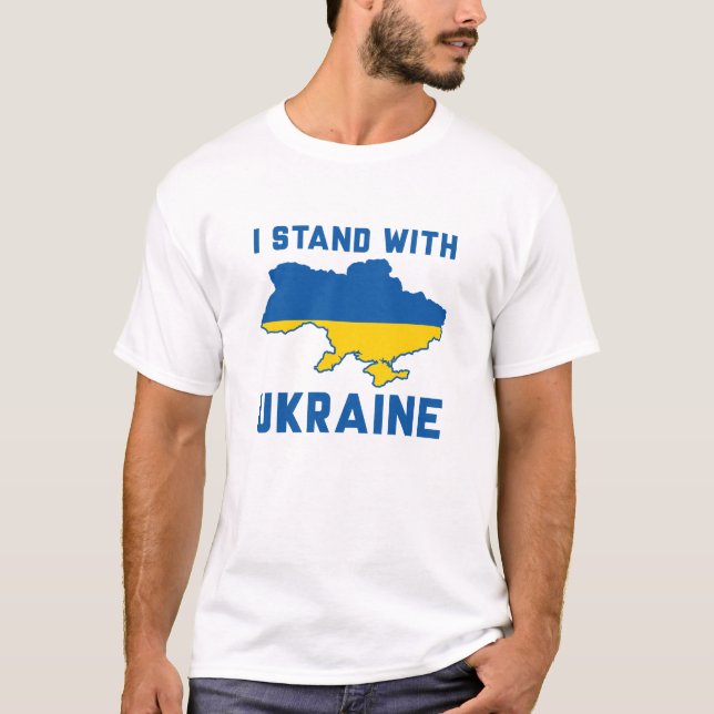 T-shirt Je Suis Avec L'Ukraine (Devant)