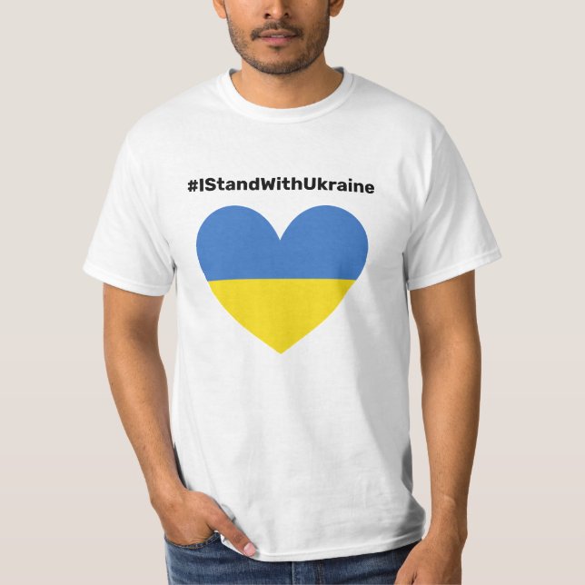 T-shirt Je Suis Avec L'Ukraine  (Devant)