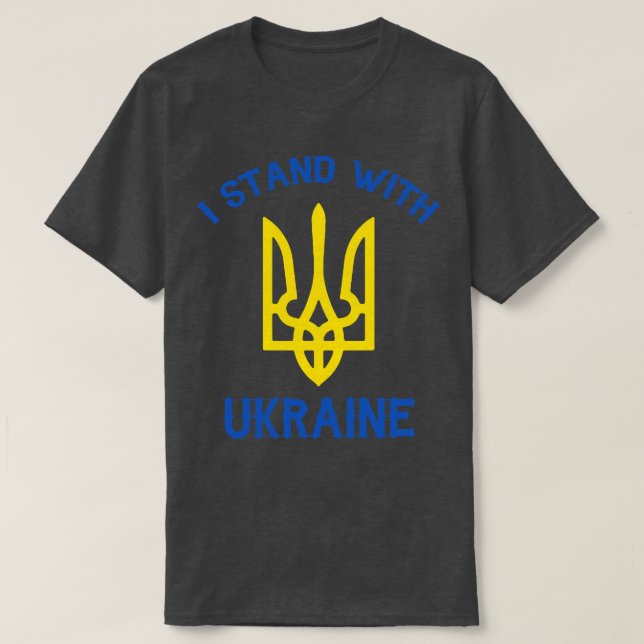 T-shirt Je Suis Avec L'Ukraine (Design devant)