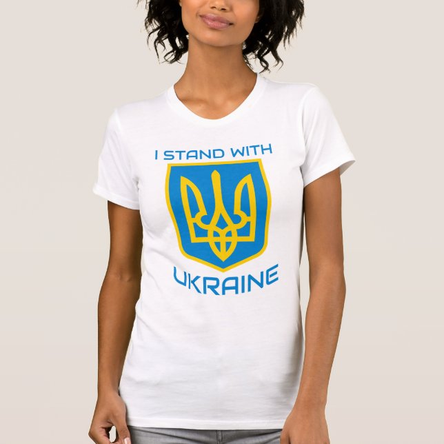 T-shirt Je Suis Avec L'Ukraine (Devant)