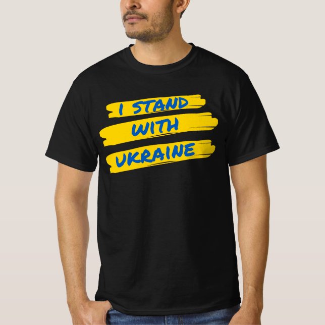 T-shirt Je suis avec l'Ukraine (Devant)