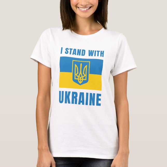 T-shirt Je Suis Avec L'Ukraine (Devant)
