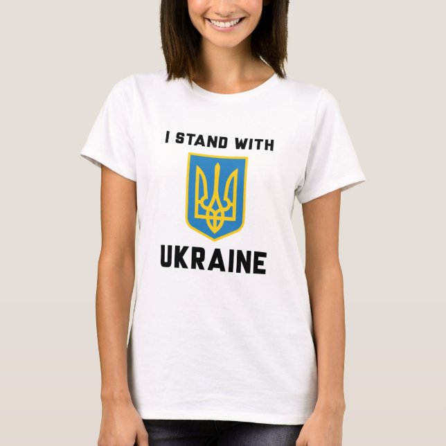 T-shirt Je Suis Avec L'Ukraine (Devant)