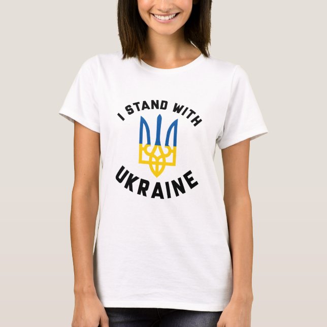 T-shirt Je suis avec l'Ukraine (Devant)