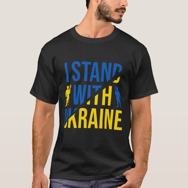 T-shirt Je Suis Avec L'Ukraine (Devant)