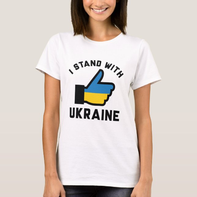 T-shirt Je Suis Avec L'Ukraine (Devant)