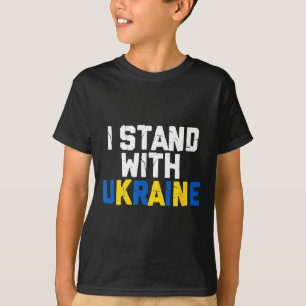 T-shirt Je suis avec l'Ukraine Allié Ami Drapeau de l'Ukra