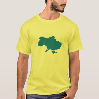 T-shirt Je Suis Avec L'Ukraine Carte Ukrainienne