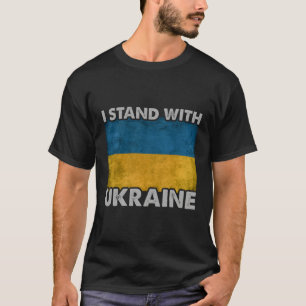 T-shirt Je Suis Avec L'Ukraine Drapeau Soutien Ukraine