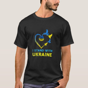 T-shirt Je Suis Avec L'Ukraine Drôle Poutine Femmes Vintag