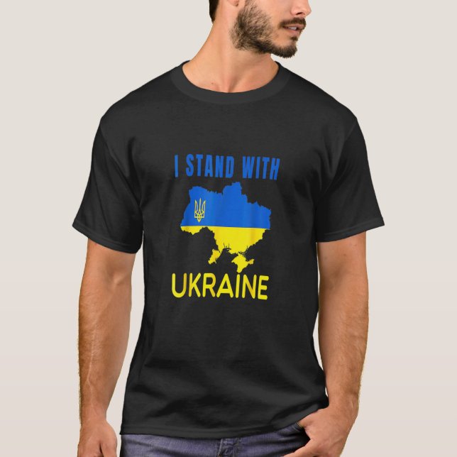 T-shirt Je Suis Avec L'Ukraine Drôle Poutine Ukrainiens Ho (Devant)