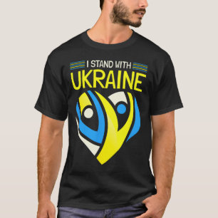 T-shirt Je suis avec l'Ukraine Je suis pour la paix Anti-g