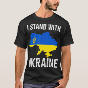 T-shirt Je Suis Avec L'Ukraine Pour Le Soutien De L'Ukrain