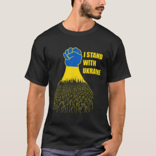 T-shirt Je suis avec l'Ukraine - Soutenir l'Ukraine - Prie