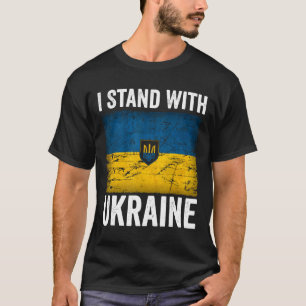 T-shirt Je suis avec l'Ukraine Soutien à l'Ukraine Drapeau