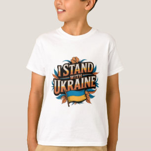 T-shirt Je suis avec l'Ukraine' Vintage Patriote Soutien D