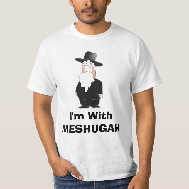 T-shirt Je suis avec MESHUGAH - chemise drôle de Rabbin (Devant)