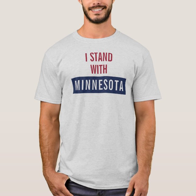 T-shirt Je suis avec Minnesota  (Devant)
