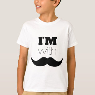 T-shirt Je suis avec Moustache
