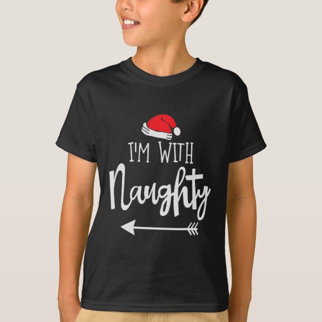 T-shirt Je suis avec Nice I Christmas Twosome costume cade (Devant)