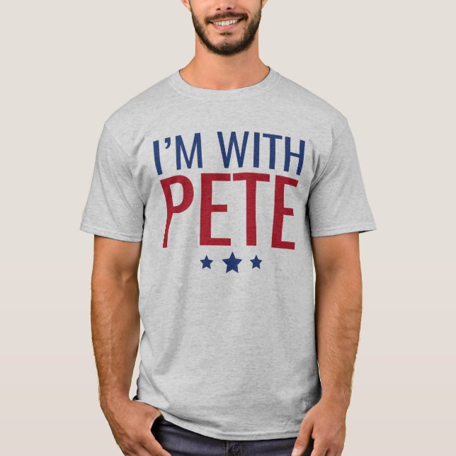T-shirt Je suis avec Pete (Devant)