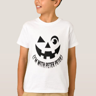 T-shirt Je suis avec Peter Citrouille Couples Halloween Co