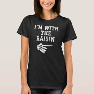 T-shirt Je suis avec Raisin Point Matching Couples Hallowe