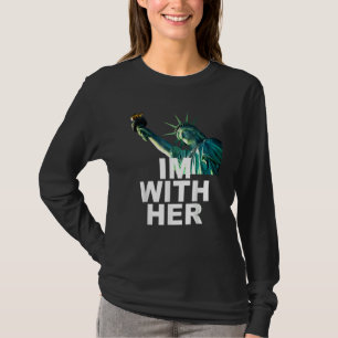 T-shirt Je suis avec sa statue de la Liberté