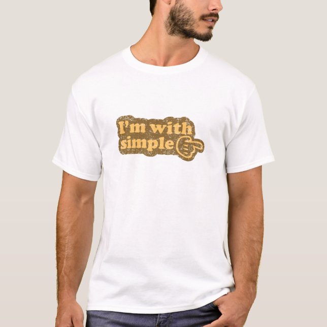 T-shirt Je suis avec simple (Devant)