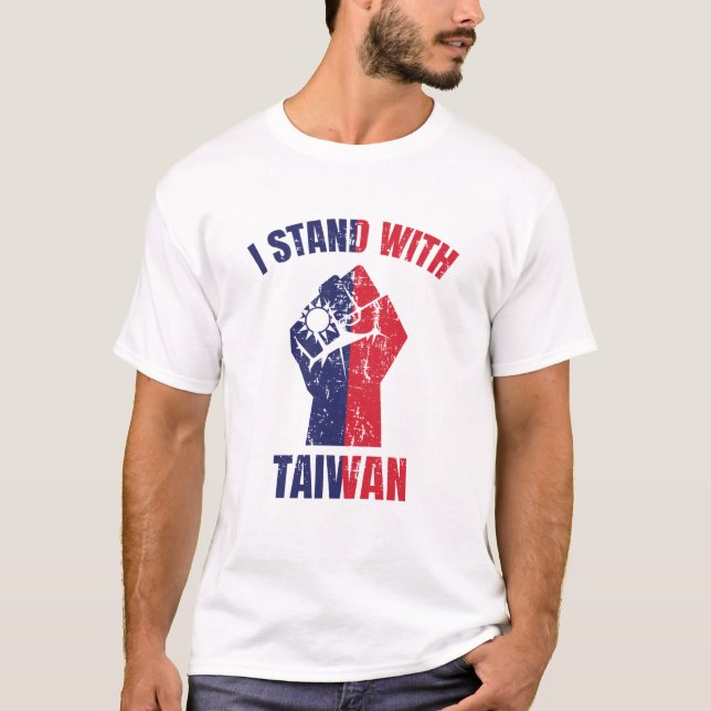 T-shirt Je suis avec Taiwan (Devant)