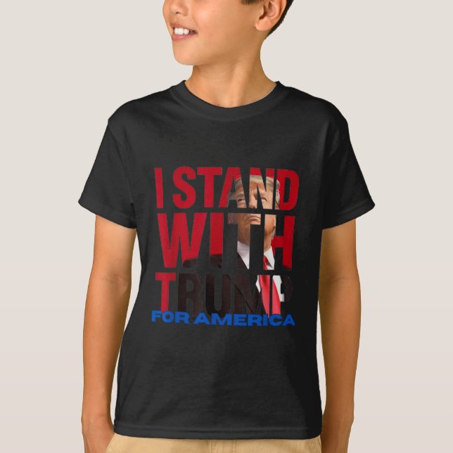 T-shirt Je Suis Avec Trump (Devant)