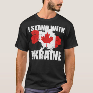T-shirt Je Suis Avec Ukraine Le Canada Appuie Le Stro Ukra