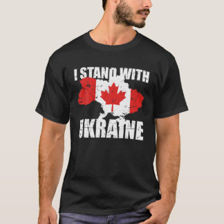T-shirt Je Suis Avec Ukraine Le Canada Appuie Le Stro Ukra