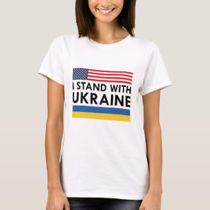 T-shirt Je Suis Avec Ukraine USA