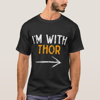 T-shirt Je suis avec un costume de couple assorti Funny Ha