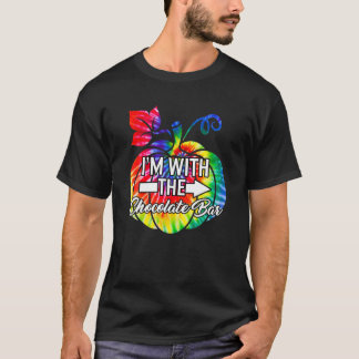 T-shirt Je suis avec un couple de barrette au chocolat qui