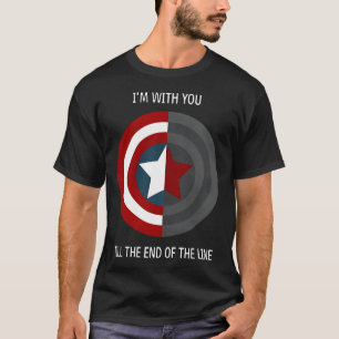 T-shirt Je Suis Avec Vous Jusqu'À La Fin De La Ligne