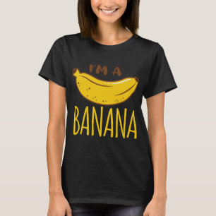T-shirt Je suis banane fête Fruit Vegan Végétarien Funny