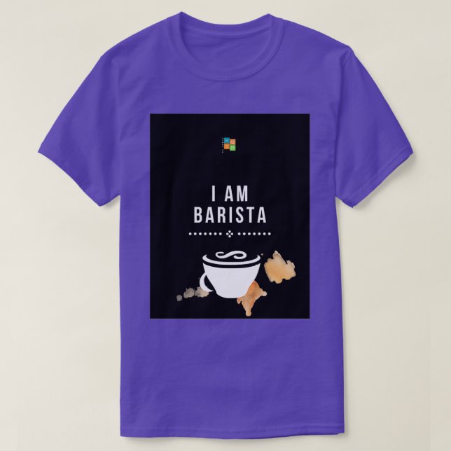 T-SHIRT JE SUIS BARISTA (Design devant)