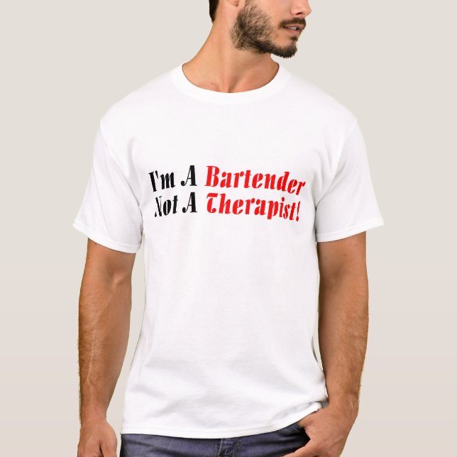 T-shirt Je Suis Bartender (Devant)