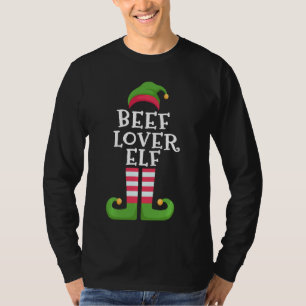 T-shirt Je Suis Beef Lover Elf Beef Lover Noël Pajam