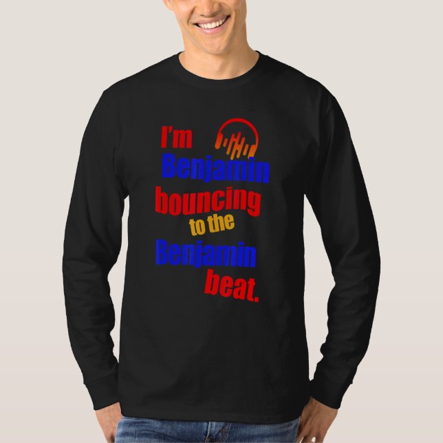 T-shirt Je suis Benjamin qui rebondit au Benjamin Benjamin (Devant)